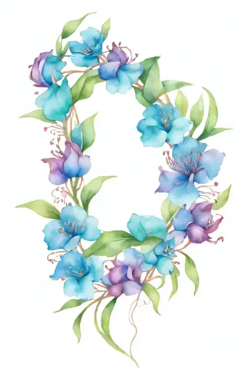 Birth Flower Intertwined