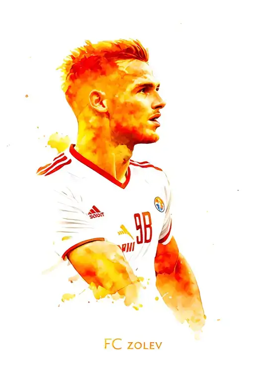 Dolphin In The Form Of Football Player Sobolev Fc Zenit