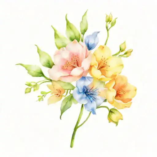 Birth Flowers Intertwined