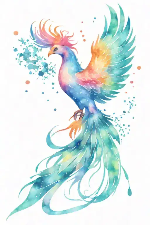 Galaxy Phoenix Bird