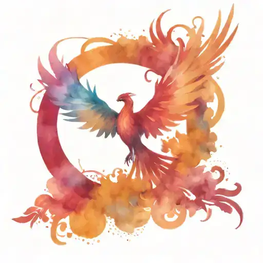Pheonix Rising Phoenix Wings Spread