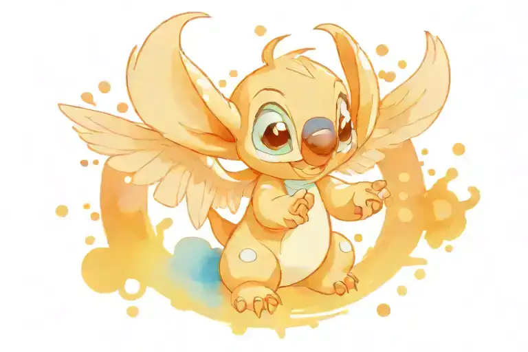 Stitch And Angel Disney