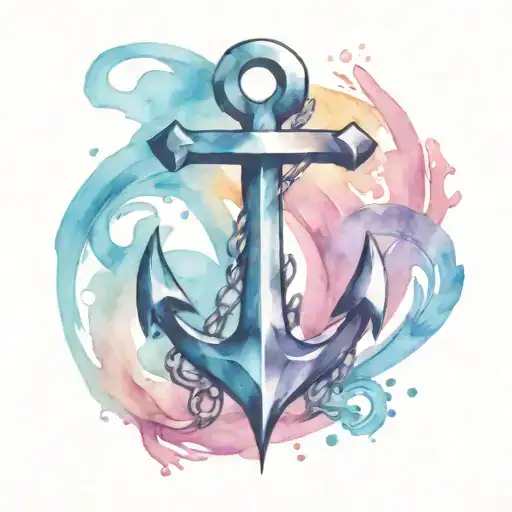 Anchor Heart Cross Made Of Wrench