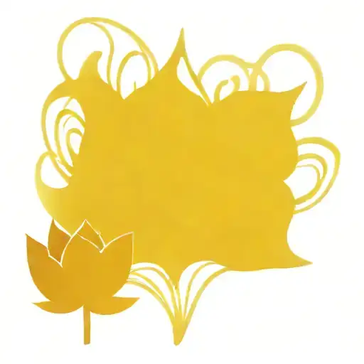 Heart Fire And Lotus Flower