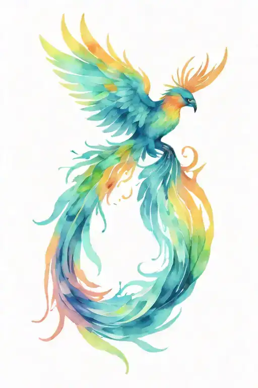 Phoenix Bird Flying