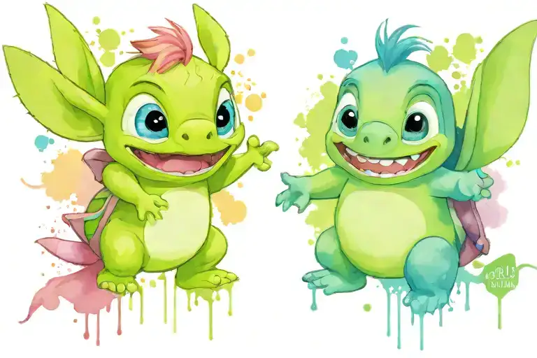 Disney Stitch Mike Wazowski Carl Up