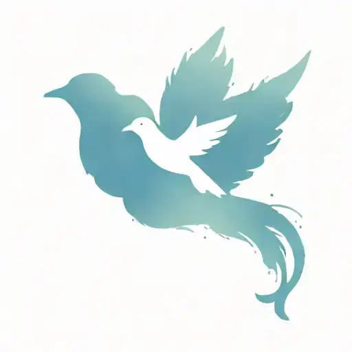 Forget Me Not Flower And Dove