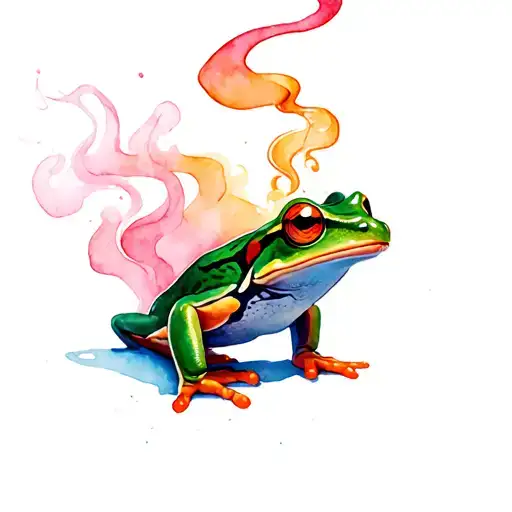 Puerto Rican Frog Smoking