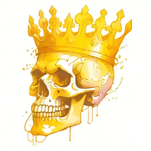 Skull Wearing A Crown