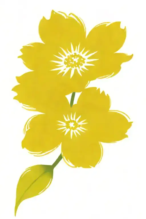 Book With Painted Daisies Growing