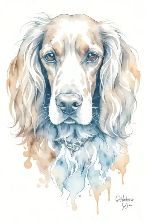 Light Brown And White Cocker Spaniel Dog