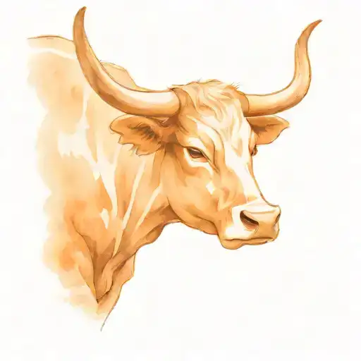 Sketch A Disney Style Tattoo With A Texas Longhorn