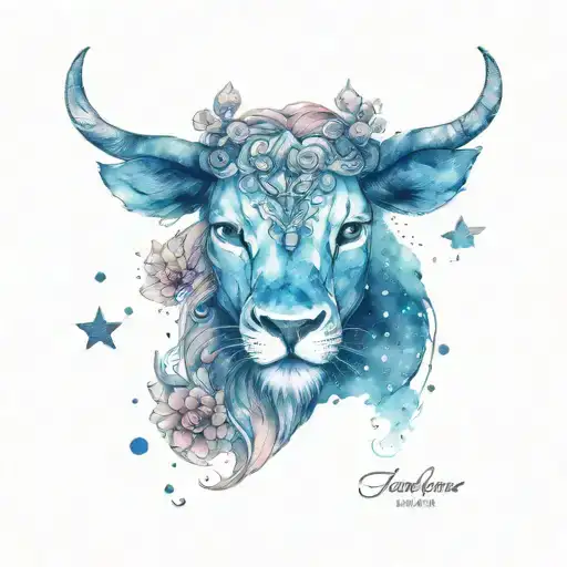 Galaxy Filled With Leo And Taurus Head