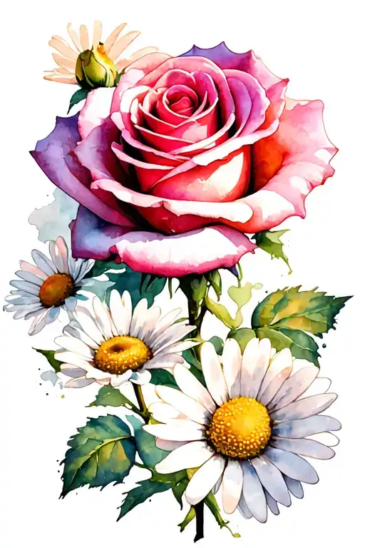 Roses And Daisies
