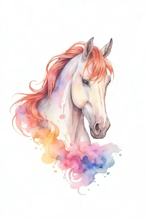 Horse And Space Surrounded