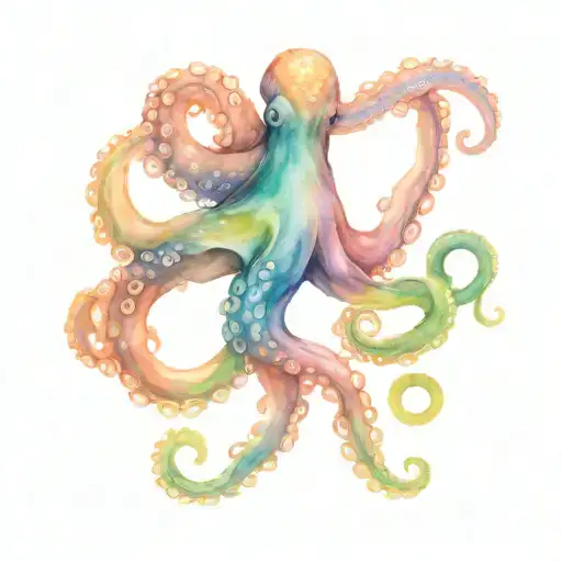 Octopus Wrapping Its Tentacles