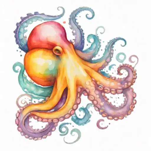 Octopus Wrapping Its Tentacles