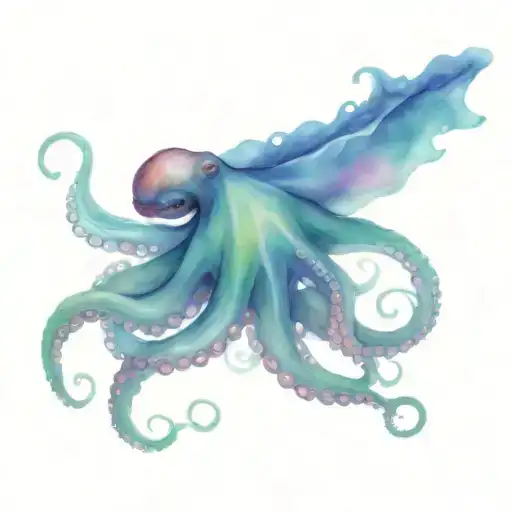 Octopus Wrapping Its Tentacles