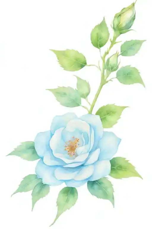 Rose With Grace Written In Stem