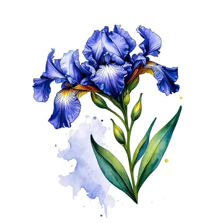 Iris Flower Blooming