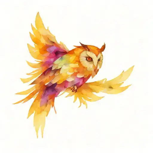 Perched Owl With Missing Puzzle Piece