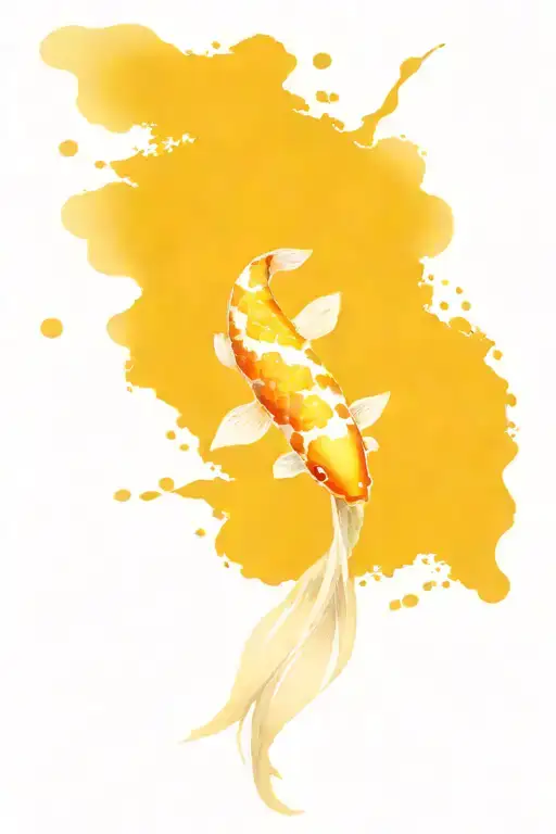 Koi Fish Swimming