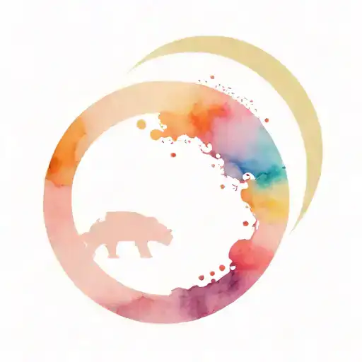 Enso Circle And Ambulance Surrounded