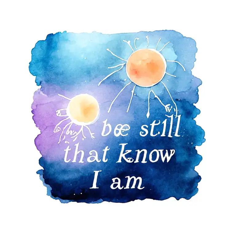 Be Still And Know That I Am