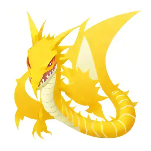 Shiny Gyarados Battling Onyx Pokemon Characters