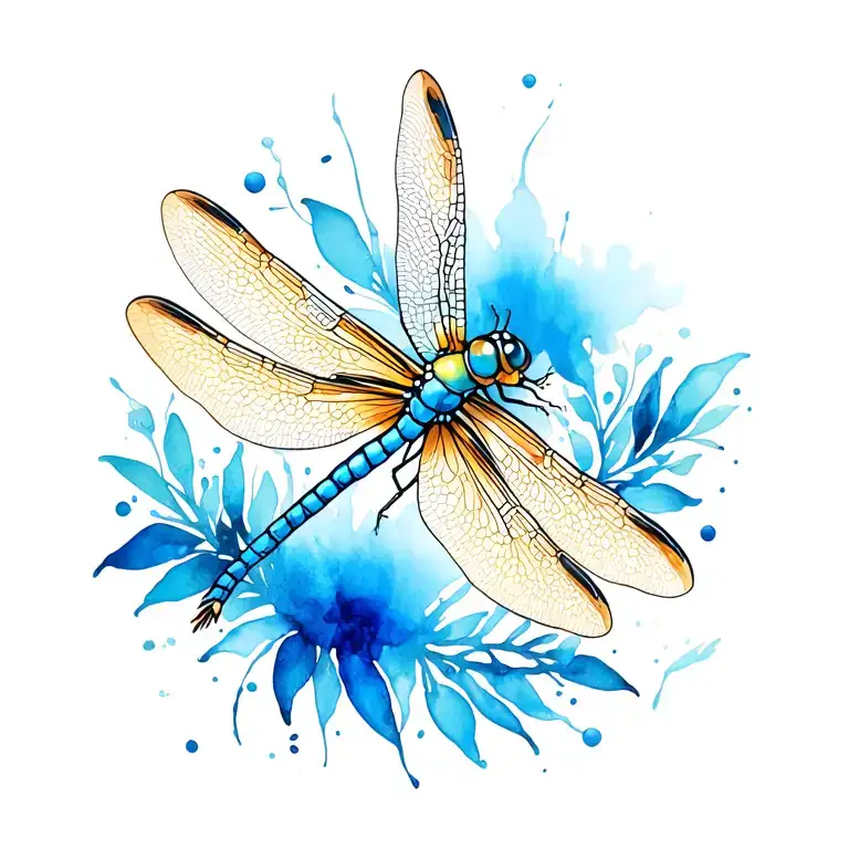 Dragonfly 3D Blue