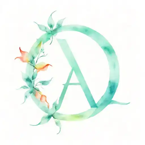 Connection Couple In Love With Initial A