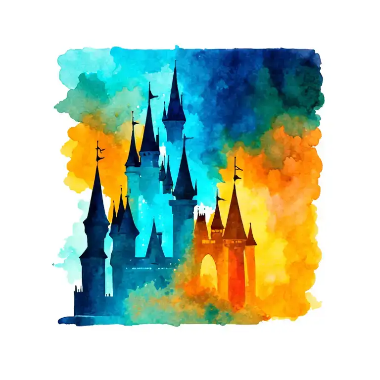 Disney Castle Silhouette