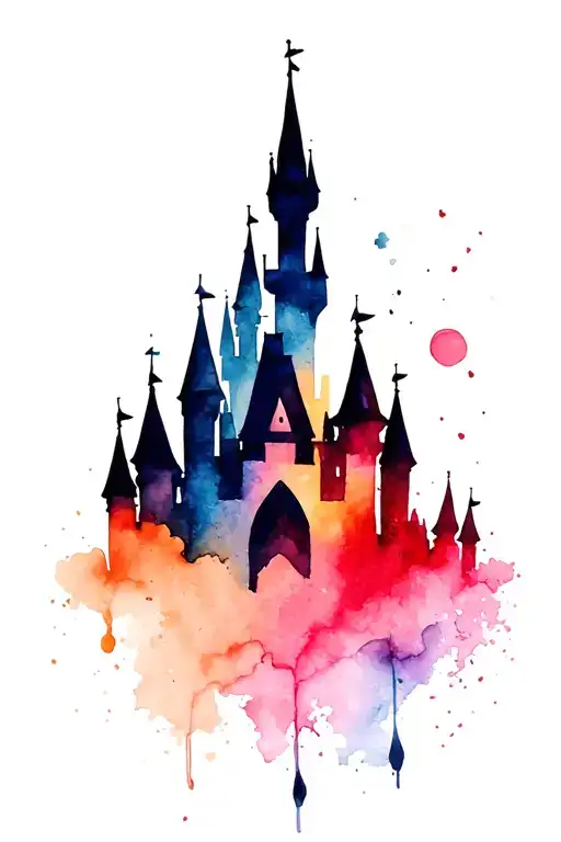 Disney Castle Silhouette