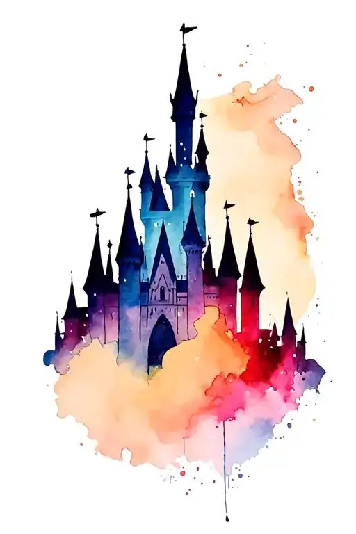 Disney Castle Silhouette