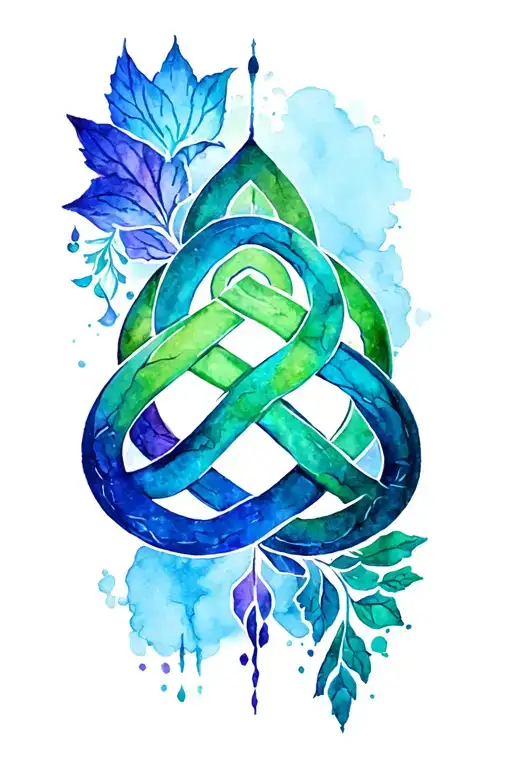 Witches Knot With The Four Elements Incorporated