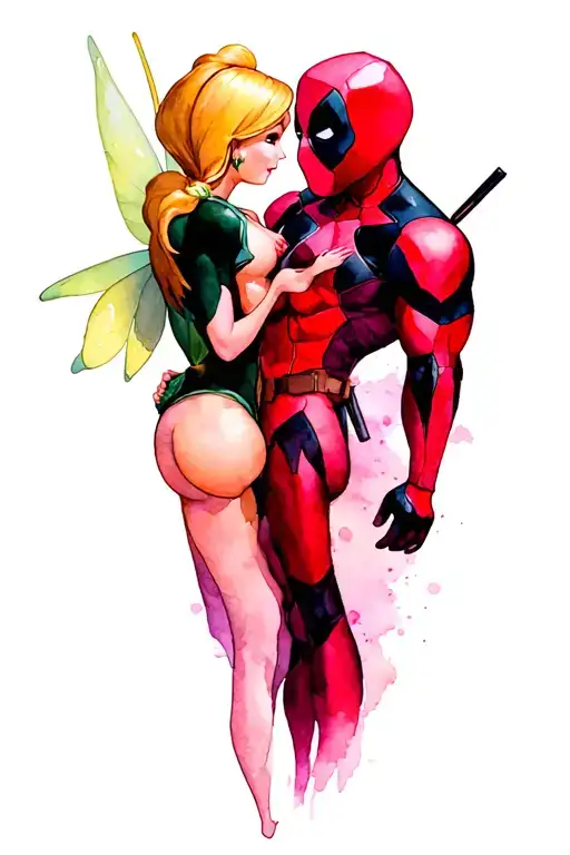 Tinkerbell And Deadpool Love Each Other
