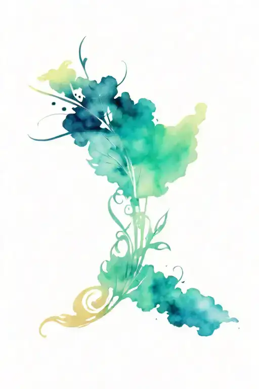 Script Tattoo Featuring Intricate Patterns