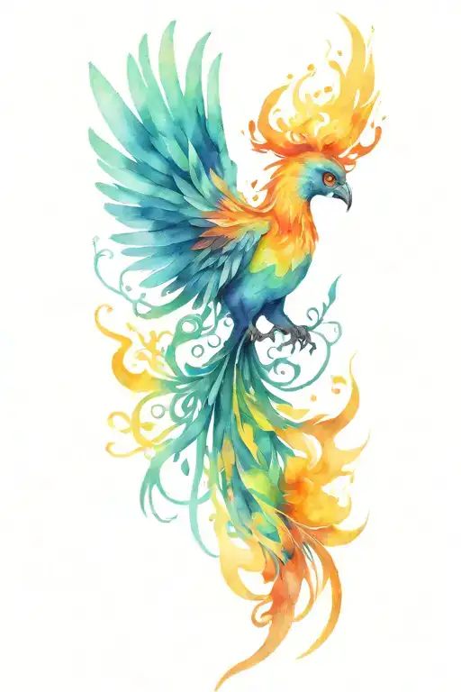 Phoenix Rising From The Ashes