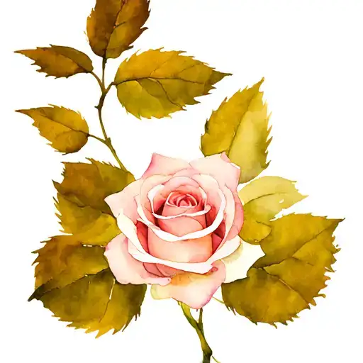 Blue Purple Rose Calligraphy Write Lorraine As Stem And The Infinity At The End