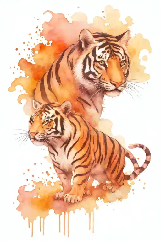 Rat And Tiger Merged Together