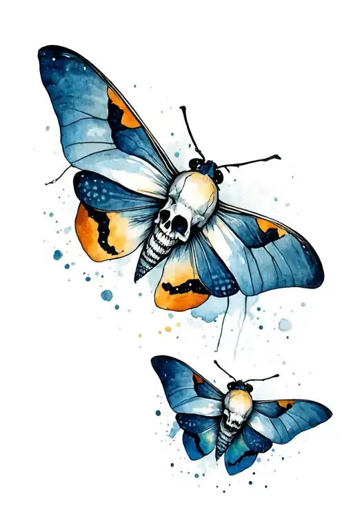 Moth With Skull Wings