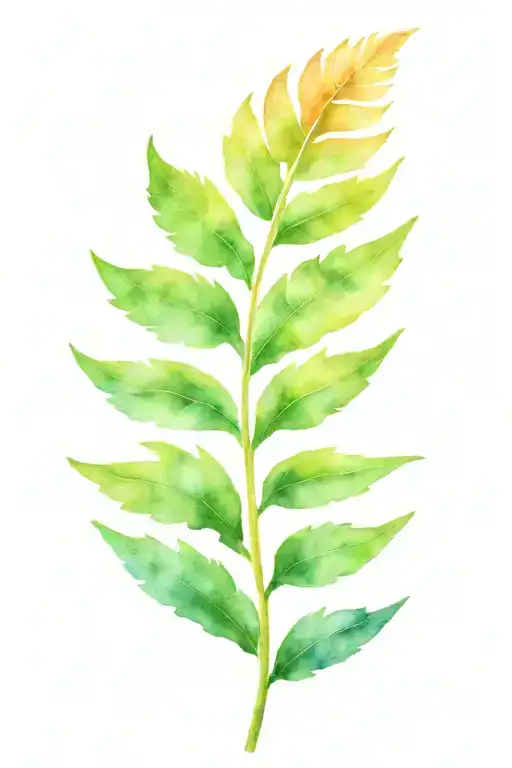 Burning Fern Leaf
