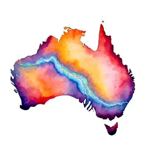 Australia State Of New South Wales Outline With Gemstone Opal Vein Running Through It
