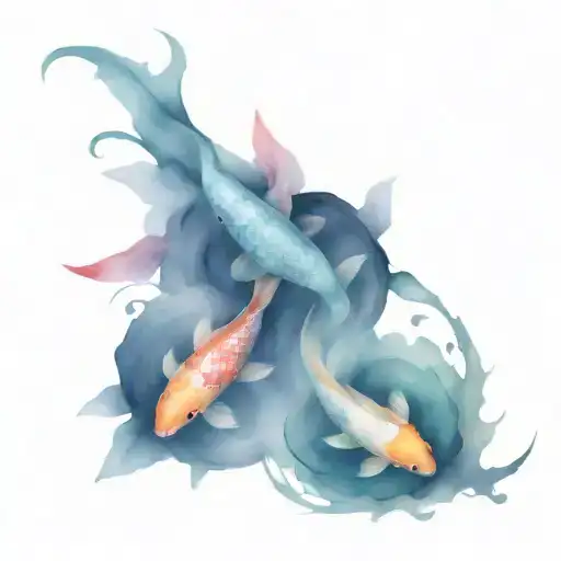 Koi Fish Yin Yang