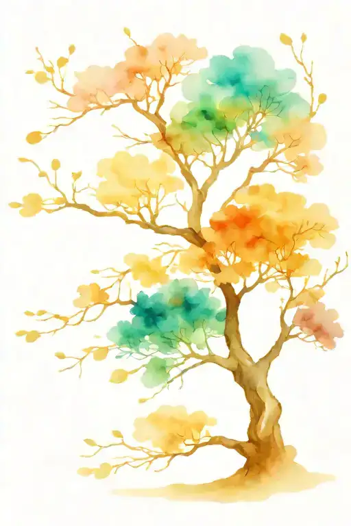 Wisdom Tree With Each Branch Representing