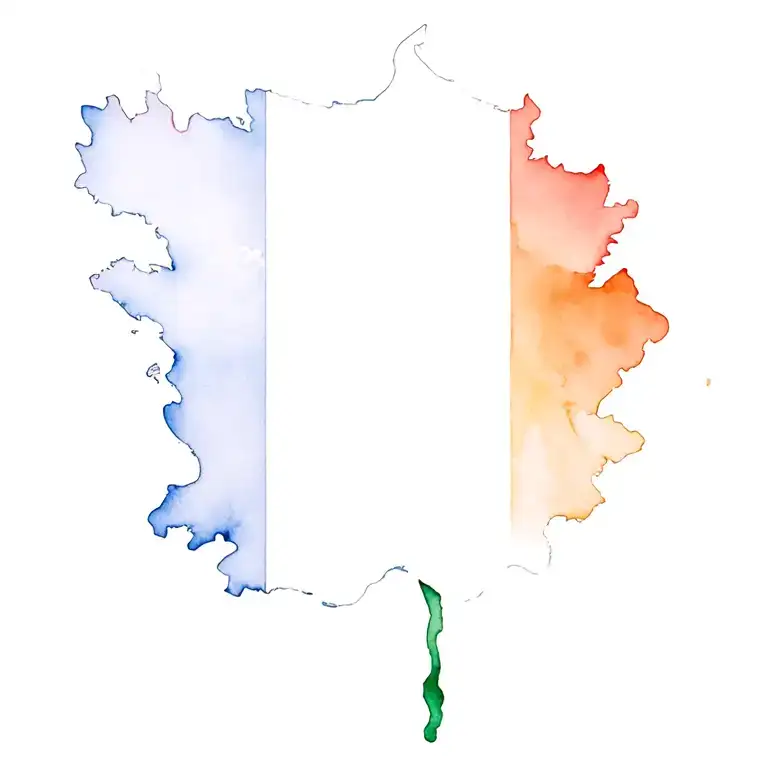 French Irish Flag Morphing