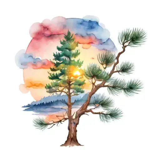 Pine Tree Sunset