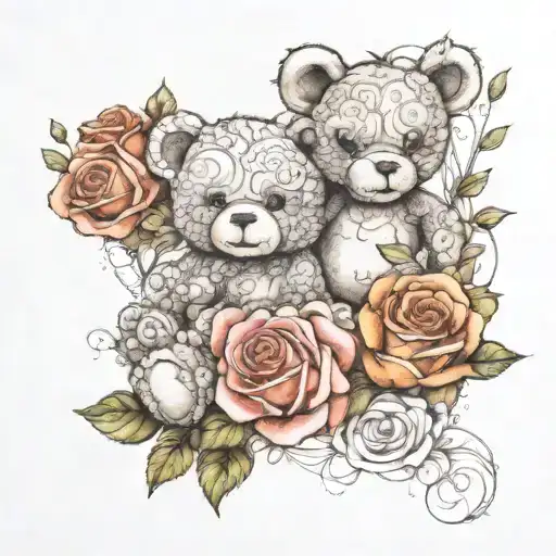 Sleeve Incorporating My Kids Names Teddy And Rose