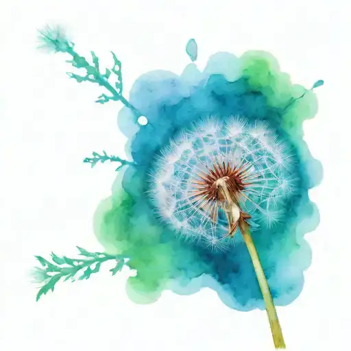 Dandelion Growing Through Crack In Sidewalk