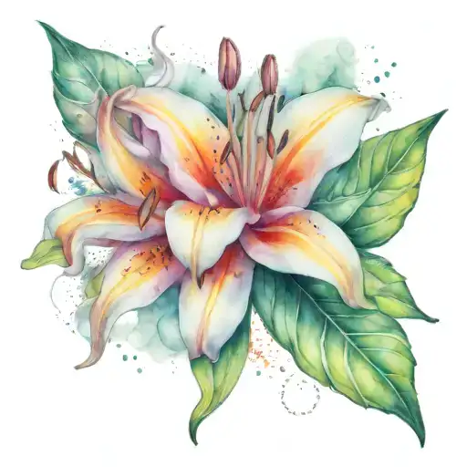 Tiger Lilly With A Bumblebee